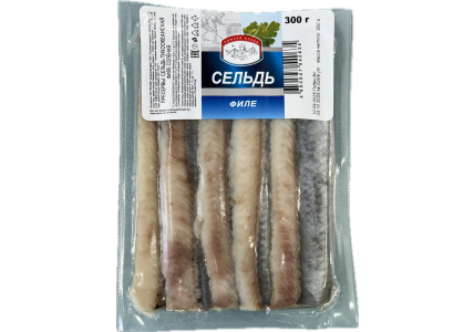 Сельдь филе без кожи В/У, 300г